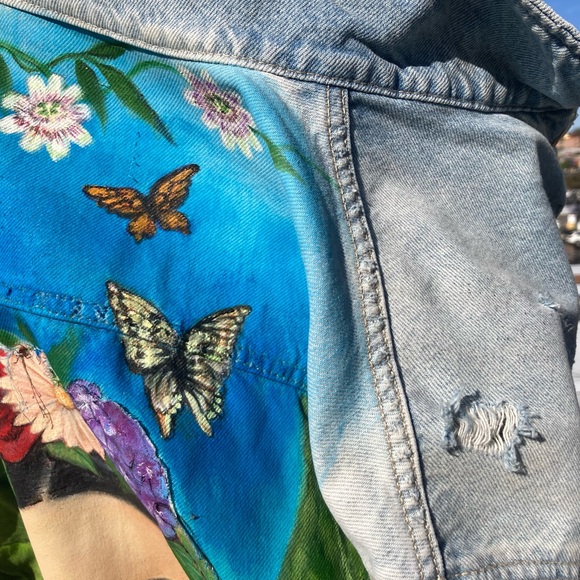Hand Painted Frida Kahlo Jacket - Picture 8 of 16